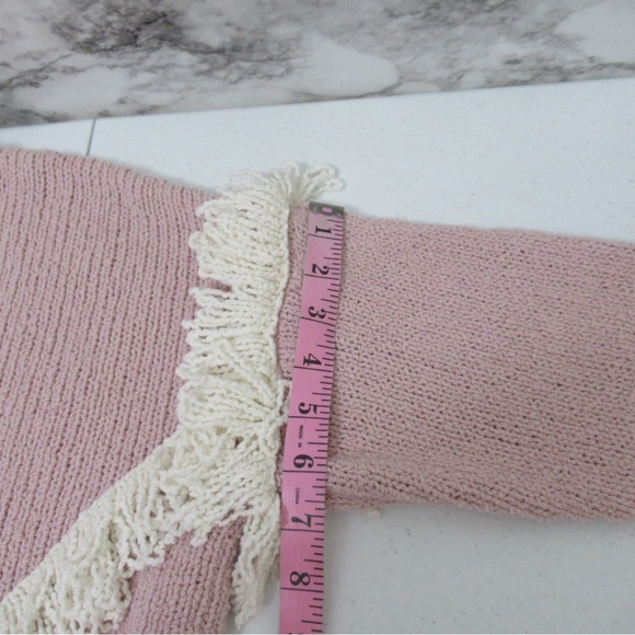 Madewell Montford Fringe Knit Sweater Size Medium - Picture 10 of 12